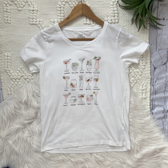 J. Crew Women's Cocktail Collector's T Shirt in size S - Picture 3 of 7